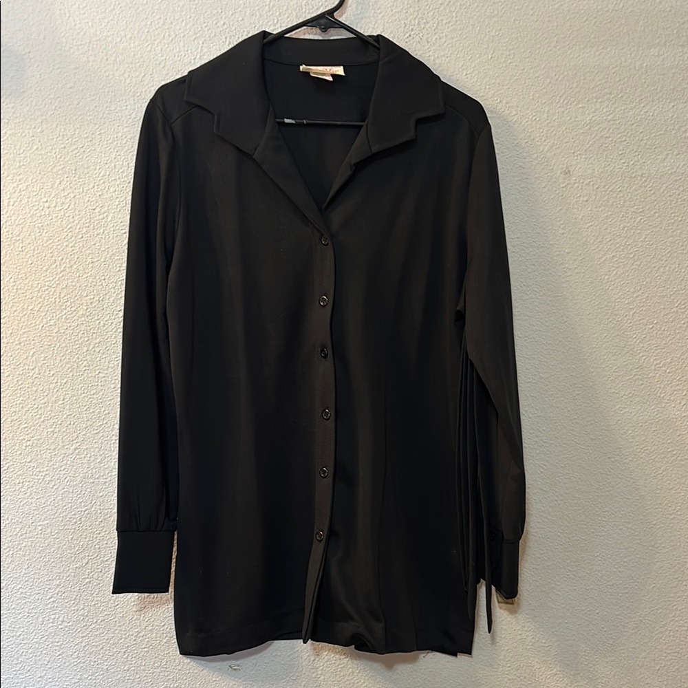 NWT VTG Lee Mar sheer button down shirt